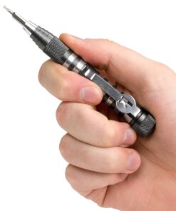 Kershaw TX-Tool (TXTOOL); 4.8 in. Single-Position Multifunction Magnetic Bit Driver; Includes T-6, T-8, T-10, 2 Phillips and Slotted Screwdriver Bit; 1.1 oz., Black 30 81zvbC34 FL