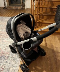 Graco Modes Pramette Travel System, Includes Baby Stroller with True Pram Mode, Reversible Seat, One Hand Fold, Extra Storage, Child Tray and SnugRide 35 Infant Car Seat, Ellington Modes Pramette w/ Infant Pramette Mode 40 81zxT2Qhc0L