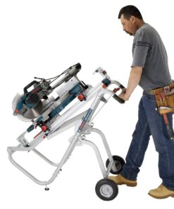 Bosch Portable Gravity-Rise Wheeled Miter Saw Stand T4B 38 81zxm M4wL