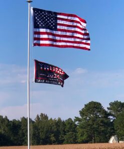 American Flag 5x8 Outdoor by Grace Alley, Embroidered Stars and Sewn Stripes, Heavy Duty, Hand Made and All Weather Fade Resistant - Long Lasting Nylon & Brass Grommets for High Wind Durability, 100% Made in USA 35 81zyK2tGmrL