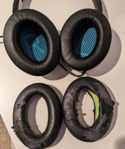 WC Upgraded Replacement Ear Pads for Bose QC15 Headphones Made by Wicked Cushions- Supreme Comfort - Compatible with QC25 / QC2 / AE2 / AE2i / AE2W - Extra Durable | (PU Leather) 35 81zybNmn8L