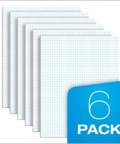 TOPS Quadrille Pad, 8.5 x 11 Inches, 15 Pound Stock, 50 Sheets per Pad, 6 Pads per Pack, White (99522) 13 81zyrJrkf4L