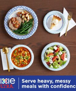 Dixie Ultra Disposable Paper Plates, 10-1/16 in. Dinner Size, Printed, 176 Count Multicolor 13 91 0K5dBHmL