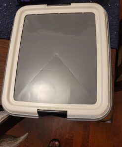 IRIS USA Small Pet Training Pad Holder, Dark Gray 17"x17" 52 91 1oCOcfGL