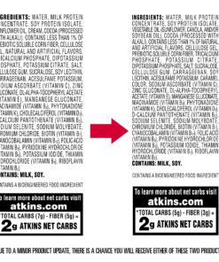 Atkins Milk Chocolate Delight Protein Shake, 15g Protein, Low Glycemic, 2g Net Carb, 1g Sugar, Keto Friendly, 12 Count 27 91 3xb Z6CL