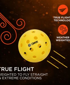 Alternative view of Onix Pure 2 Outdoor Pickleball Balls Yellow 6-Pack
