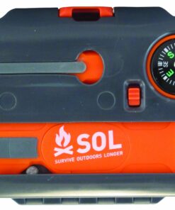 S.O.L. Survive Outdoors Longer Origin, Multi-Function Ultimate Survival Tool, Waterproof & Lightweight Case, Compact Outdoor Emergency Gear Kit, Buck Tilton Lifesaving Tips & Techniques, 6.25oz 30 91 EyxY5iL