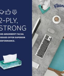 Kleenex Professional Facial Tissue for Business (21400), Flat Tissue Boxes, 36 Boxes / Case, 100 Tissues / Box, 3,600 Tissues / Case White 100 Count (Pack of 36) 29 91 HOpEmyHL