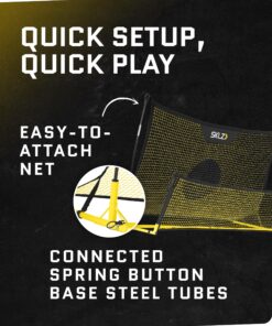 SKLZ Quickster Soccer Trainer Portable Soccer Rebounder Net for Volley, Passing, and Solo Training 17 91 KImkkNML