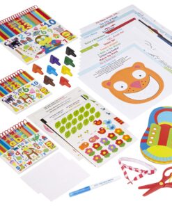 Alex Discover Ready, Set, School Craft Kit Kids Art and Craft Activity, Skill Building Set for Pre School Children, Learn Basic Skills to Help in School, For Ages 3 and up Ready Set School 14 91 N55deY8L
