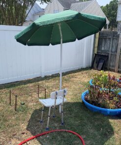 ONIVA - a Picnic Time Brand Outdoor Canopy Sunshade Beach Umbrella 5.5' - Small Patio Umbrella - Beach Chair Umbrella, (Hunter Green) Hunter Green 35 91 QD cWRaL