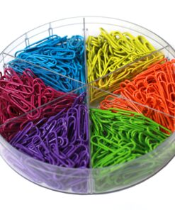 Office Style 28 mm Colored Paper Clips, 480-Pieces, Mixed, Medium (A1-28MM480PCSCLRPC) 9 91 QQhNzg7L