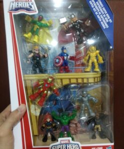 Marvel Playskool Heroes Super Hero Adventures Ultimate Set, 10 Collectible 2.5-Inch Action Figures, Toys for Kids Ages 3 and Up (Amazon Exclusive) Multicolor 27 91 SMXiwdKL