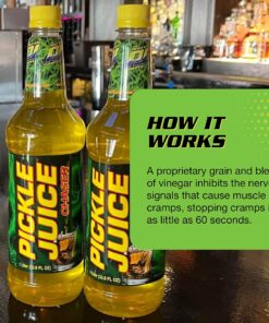 Pickle Juice Chaser 1 Liter Bottles - Pickle Juice for Pickle Backs - Pickle Juice for Hangover Relief - Muscle Cramp Relief - 6 Pack Juice Chaser, 1 Liter Bottles, Muscle Cramp Relief, 6 Pack 10 91 VFMv35sL