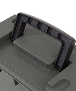 Sheffield 12626 Field Box, Plastic Ammo Can for Pistol, Rifle, and Shotgun Ammo, Water Resistant Storage Box w/ 3 Locking Options, Olive Drab Green Cans, Made in The U.S.A. 27 91 VOTjYAL