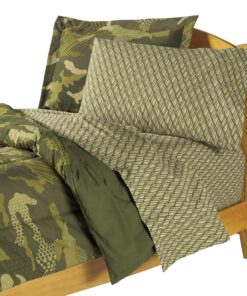 Dream Factory Boys Army Green Desert Camo Comforter Set, Multi, Twin 30 91 YSIwGITL