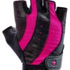 Harbinger Women's Pro Gloves with Vented Cushioned Leather Palm for Weightlifting, Training, Fitness, and Gym Workouts Black/Pink Medium 9 91 acwIJ0L