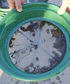 SE 13 1/4 Inch Stackable Classifier Gold Prospecting Pan - 1/70 Inch Stainless Steel Mesh Sifting Pan, Green Pans 9 91 avnwN PL