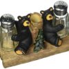 Demdaco Black Bear Friends Resin Salt and Pepper Shakers and Toothpick Holder 14 91 bKpiEccL
