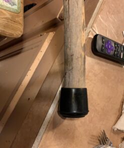 Shepherd Hardware 9226 1-1/2-Inch Inside Diameter Rubber Leg Tips, 2-Pack, Black 32 91 e9KMpML