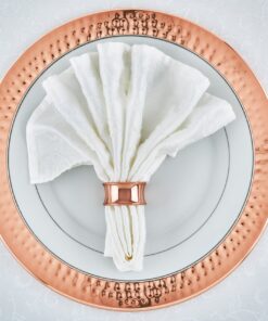 Old Dutch Hammered Copper Charger Plates, 13", Set of 6, Model Number: OS866 Charger Plates, Set of 6 15 91 eoat90wL