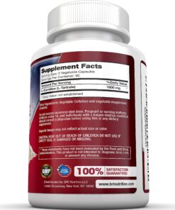 BRI L-Carnitine - 1000mg Premium Quality L Carnitine Amino Acid | Stimulant Free Metabolism Booster for Athletic Performance, Stamina and Heart Health - 180 Vegetable Cellulose Capsules 180 Count (Pack of 1) 13 91 fjBzDlVL