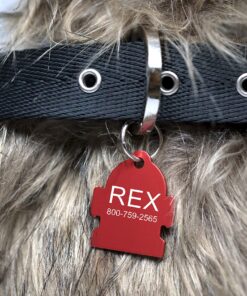 Alternative view of Providence Engraving Pet ID Tags in 8 Shapes, 8 Colors, and Two Sizes - Personalized Dog and Cat Tags with 4 Lines of Customizable Text