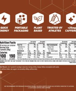 CLIF BLOKS - Orange Flavor with Caffeine - Energy Chews - Non-GMO - Plant Based - Fast Fuel for Cycling and Running - Quick Carbohydrates and Electrolytes - 2.12 oz. (18 Count) 1 Count (Pack of 18) 11 91 pZDL2kdL