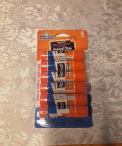 Elmer's Disappearing Purple School Glue, Washable, 6 Pack, 0.21-ounce sticks 6 Count 28 91 si2NEWkL