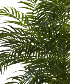 Nearly Natural 5390 Areca Palm UV Resistant Tree, 6.5-Feet, Green,85" x 9" x 9" 85" x 9" x 9" 15 91 uNDlRPuS