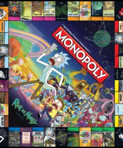 Monopoly Rick and Morty Board Game | Based on the hit Adult Swim series Rick & Morty | Offically Licensed Rick Morty Merchandise | Themed Classic Monopoly Game 59 91 vcl8RjJL