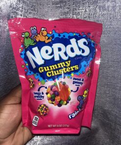 Nerds Gummy Clusters Candy, Rainbow, Resealable 8 Ounce Bag. 39 9105xsGk2WL