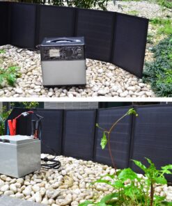 ACOPOWER HY-4x12.5W 12V 50 Watt Portable Solar Panel Kit W/ 5A Charge Controller for RV, Boats, Camping, Sliver 50W 15 9108UkbsEML