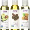 Now Foods Variety Moisturizing Oils Sampler: Sweet Almond, Avocado, and Jojoba Oils - 4oz. Bottles each 54 9109fJv2qCL