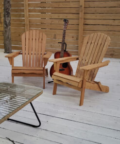 Best Choice Products Folding Adirondack Chair Outdoor Wooden Accent Furniture Fire Pit Lounge Chairs for Yard, Garden, Patio w/ 350lb Weight Capacity - Brown Natural 44 910DohqEcVL