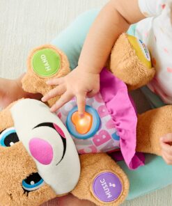Fisher-Price Laugh & Learn Baby & Toddler Toy Smart Stages Sis Interactive Plush Dog with Music Lights & Learning Content for Ages 6+ Months 42 910FE7jIfL