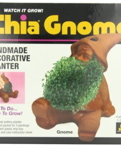 Chia Pet Gnome with Seed Pack, Decorative Pottery Planter, Easy to Do and Fun to Grow, Novelty Gift, Perfect for Any Occasion 15 910V7ZFhu0L