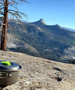 MalloMe Camping Cookware Mess Kit for Backpacking Gear – Camping Cooking Set - Camping Pots and Pans Set - Backpacking Stove/Portable Stove Compatible - Camp Kitchen Equipment Accessories Pot 1 Liter Pot 47 910Zj5hJrnL