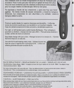 OLFA Splash Rotary Cutter Purple 45mm, Purple 8 910aO8iZftL