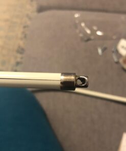 SKEMIX 5/16-Inch Swivel End Sash Curtain Rods - 2 Rods - 21 - 38 Inch Adjustable Width, White with Nickel Ends 26 910fVBXKwRL