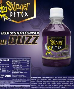 Stinger Detox Buzz 5X Extra Strength Drink – Grape Flavor –Liquid, 8 FL OZ 8 Fl Oz (Pack of 1) 26 910jjeklGL