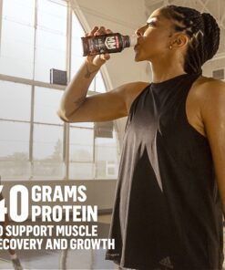 Muscle Milk Pro Advanced Nutrition Protein Shake, Knockout Chocolate, 14 Fl Oz Bottle, 12 Pack, 40g Protein, 1g Sugar, 16 Vitamins & Minerals, 6g Fiber, Workout Recovery, Packaging May Vary 13 910lk5E2NUL