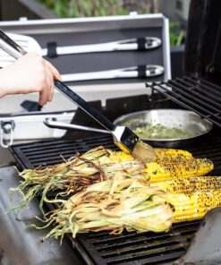 All-Clad Professional Tools with Case Stainless Steel BBQ Tool Set 4 Piece Pots and Pans, Cookware Silver 13 910nW9cpYJL