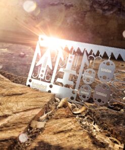 Ultimate Survival Credit Card Tool (2 Pack) -Best Bug Out Shtf Camping Gear EDC Multitool - Hooks; Arrowheads; Saws, Lures Fishing Hunting Survival Kit, Preppers Emergency Kit; 13 910s3HEF5RL