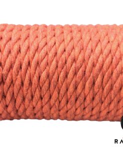 Ravenox Natural Twisted Cotton Rope | Made in The USA | Strong Triple-Strand Cordage for Sports, Décor, Pet Toys, Crafts, Macramé & Indoor Outdoor Use| by The Foot & Diameter (Multiple Color) Orange 1/8 Inch x 3000 Feet 9 910tGFFLyoL