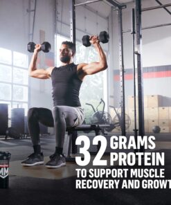 Muscle Milk Genuine Protein Powder, Chocolate, 2.47 Pound, 16 Servings, 32g Protein, 3g Sugar, Calcium, Vitamins A, C & D, NSF Certified for Sport, Energizing Snack, Packaging May Vary 15 910vhXlcegL