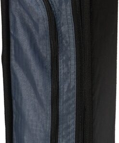 Case-it The Mighty Zip Tab Zipper Binder - 3 Inch O-Rings - 5 Color Tab Expanding File Folder - Multiple Pockets - 600 Sheet Capacity - Comes with Shoulder Strap - Black D-146 Single 28 910yWZMVKlL