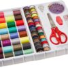 Michley Sewing Kits with100 Pieces, 32 Bobbins in, 1.0-inches by 8.0-inches by 9.8-inches, Multi-Color 1.00 x 8.00 x 9.80 inches