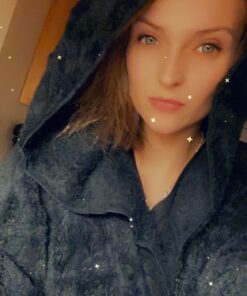 Dokotoo Womens 2023 Winter Long Sleeve Solid Fuzzy Fleece Open Front Hooded Cardigans Jacket Coats Outerwear with Pocket XX-Large A Black 15 91124AlYyyL