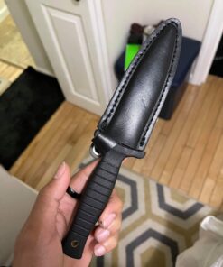 Smith & Wesson SWHRT9B 9in High Carbon S.S. Fixed Blade Knife with 4.7in Dual Edge Blade and TPE Handle for Outdoor, Tactical, Survival and EDC Standard Packaging 67 9112Z4u2fLL